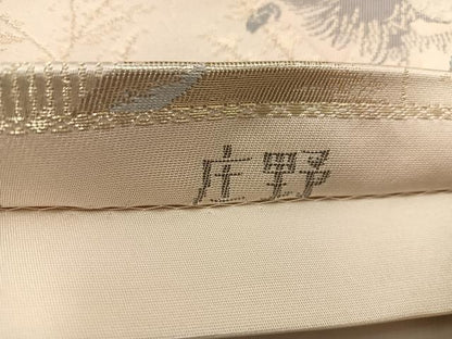 平和屋着物◎六通柄袋帯　広重東海道　庄野　プラチナ二重箔　正絹　逸品　BAAX4308mz