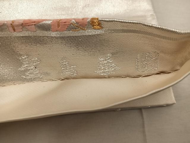 平和屋着物◎六通柄袋帯　唐織　聖鳥華園　金糸　正絹　逸品　BAAX4330mz