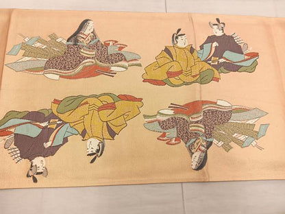 平和屋着物◎六通柄袋帯 三十六歌仙 正絹 逸品 BAAX4442mz