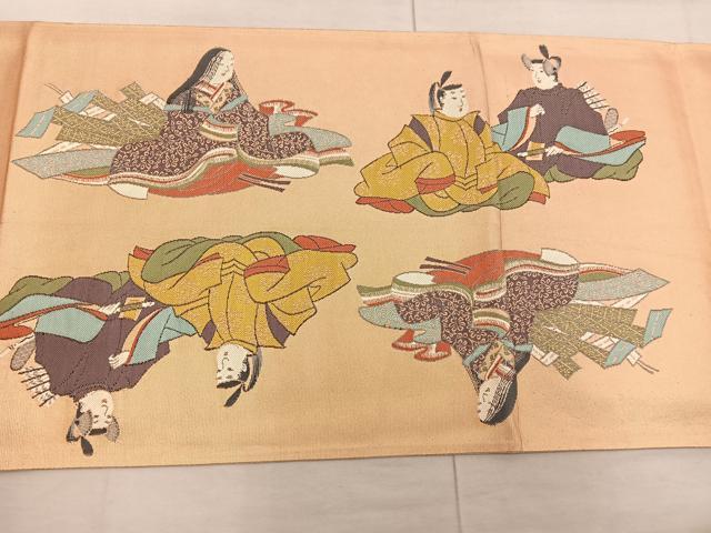 平和屋着物◎六通柄袋帯 三十六歌仙 正絹 逸品 BAAX4442mz