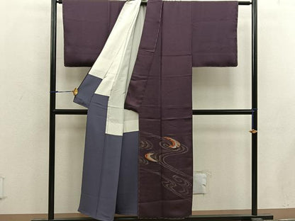 平和屋着物■訪問着　作家物　流水文　金彩　正絹　逸品　BAAX4461mz