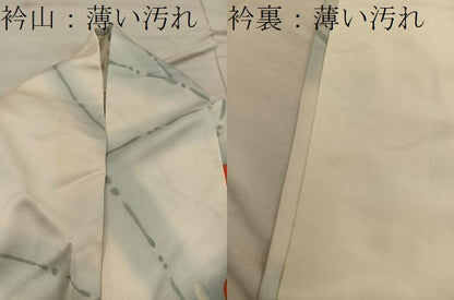 平和屋着物■上質な小紋 手描き 草花文 正絹 逸品 BAAX4462mz