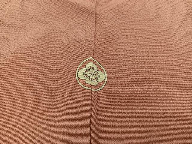 平和屋着物■上質な色無地 洗朱色 正絹 逸品 未使用 BAAX4473mz