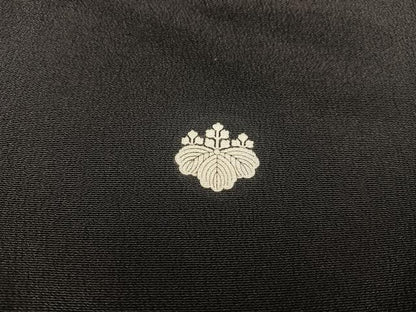 平和屋着物■豪華黒留袖 花鳥文 金彩 正絹 逸品 BAAX4478mz