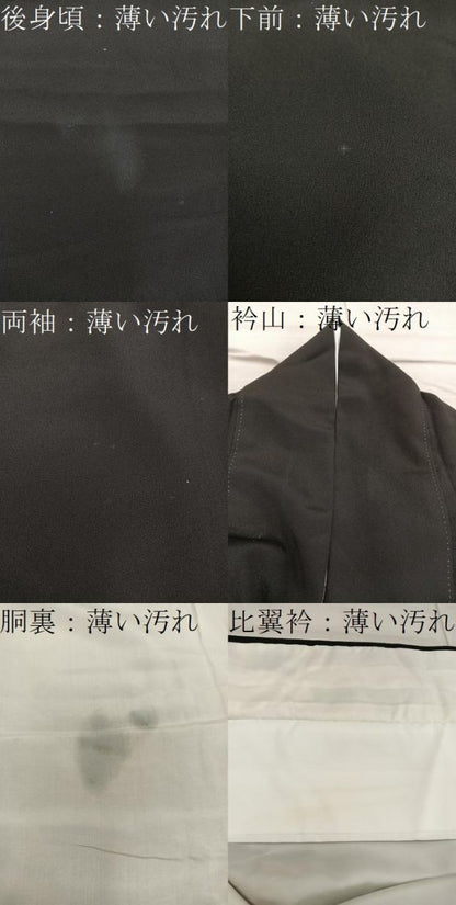 平和屋着物■豪華黒留袖 花鳥文 金彩 正絹 逸品 BAAX4478mz