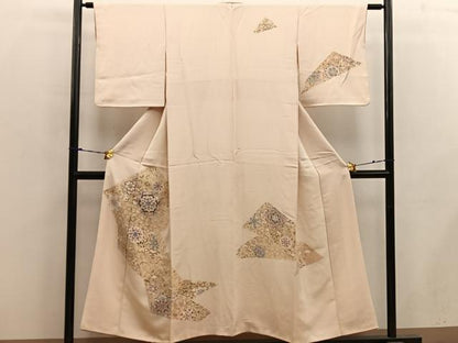 平和屋着物■訪問着 刺繍 七宝花文 正絹 逸品 BAAX4490mz