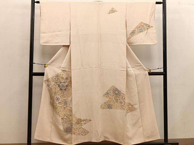 平和屋着物■訪問着 刺繍 七宝花文 正絹 逸品 BAAX4490mz
