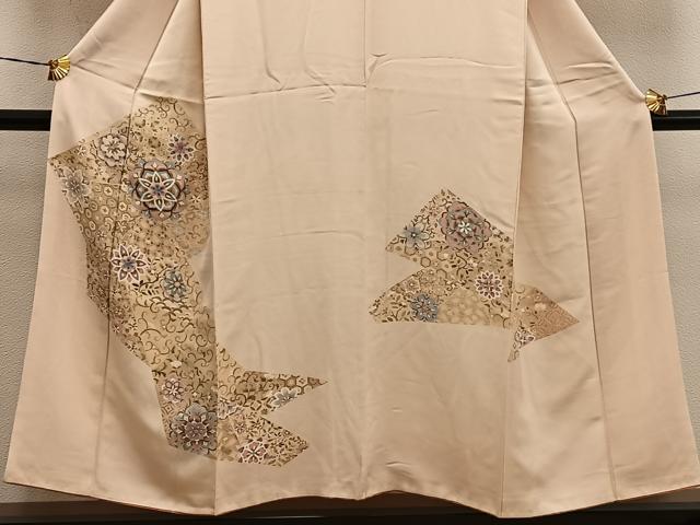 平和屋着物■訪問着 刺繍 七宝花文 正絹 逸品 BAAX4490mz