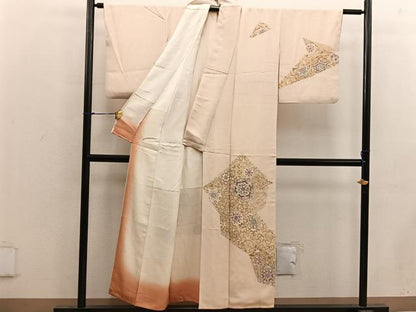 平和屋着物■訪問着 刺繍 七宝花文 正絹 逸品 BAAX4490mz