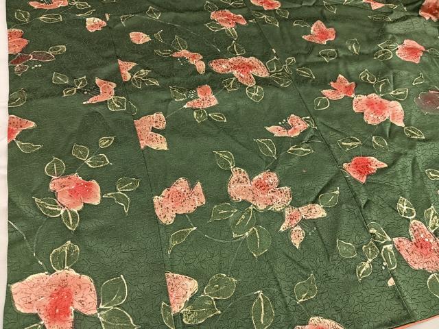 平和屋着物▽上質な小紋　単衣　ろうけつ染め　草花文　正絹　逸品　AABG8688jh 楽天市場】平和屋着物▽上質な小紋 単衣 作家物 草花文 正絹 逸品