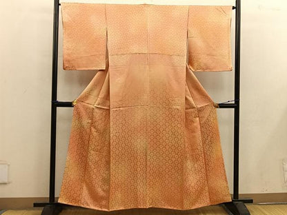平和屋着物■上質な小紋 青海波花文 暈し染め 正絹 逸品 BAAX4497mz