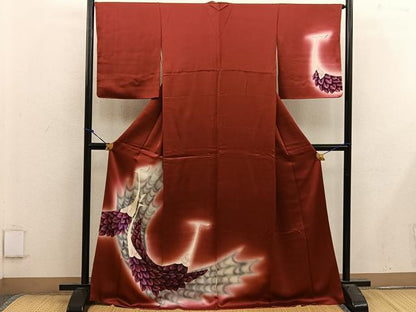 平和屋着物■訪問着 孔雀 暈し染め 正絹 逸品 BAAX4502mz