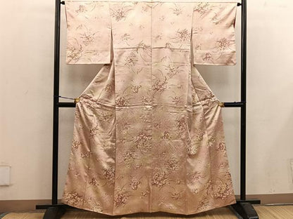 平和屋着物■上質な小紋 草花文 暈し染め 正絹 逸品 BAAX4506mz