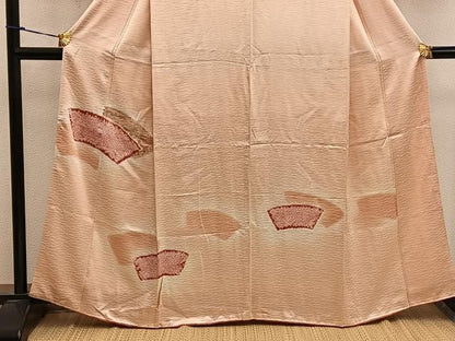 平和屋着物■訪問着 絞り 地紙重ね花文 暈し染め 金彩 正絹 逸品 BAAX4511mz