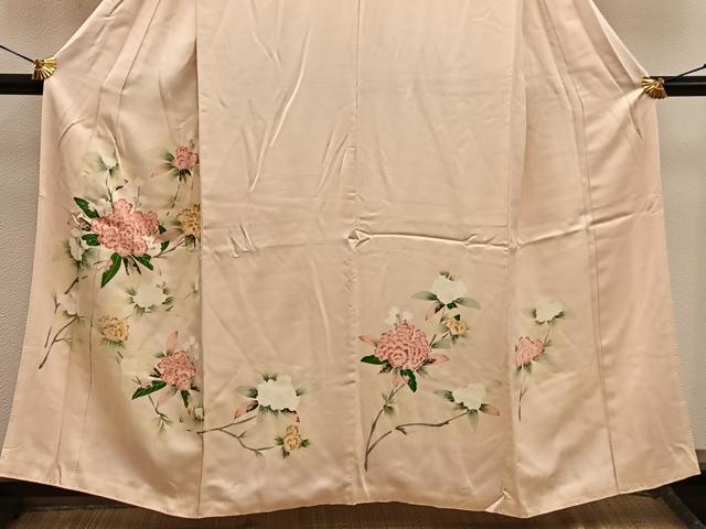 平和屋着物■訪問着 友禅 草花文 正絹 逸品 BAAX4516mz