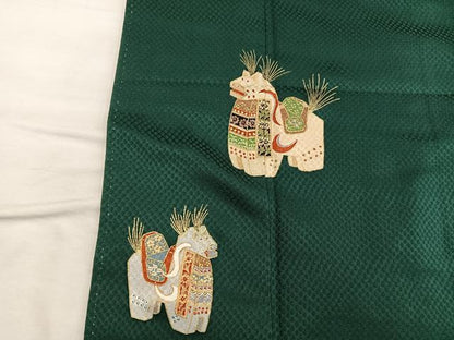 平和屋着物■訪問着 動物文 金彩 正絹 逸品 BAAX4525mz