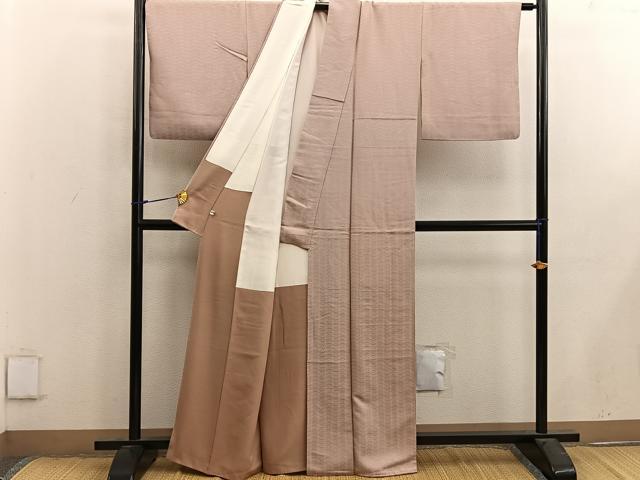 平和屋着物■江戸小紋 花菱文 正絹 逸品 BAAX4533mz