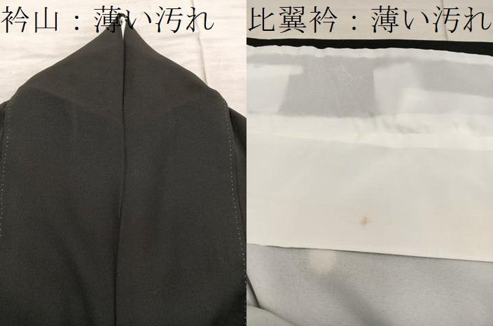 平和屋着物■豪華黒留袖 駒刺繍 飛鶴花文 金彩 正絹 逸品 BAAX4537mz