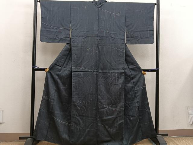 平和屋着物□上質な小紋 幾何学文様 正絹 逸品 BAAX4541mz