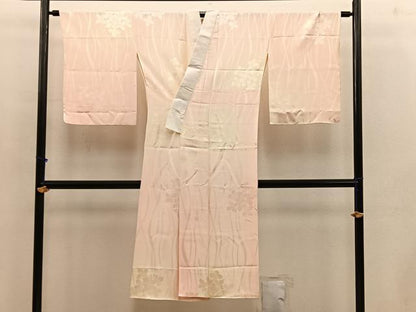 平和屋着物■長襦袢　袷　草花文　暈し染め　正絹　逸品　BAAX4560mz