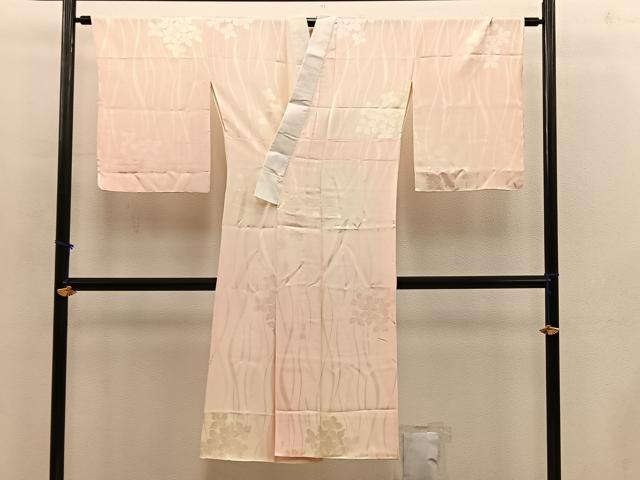 平和屋着物■長襦袢　袷　草花文　暈し染め　正絹　逸品　BAAX4560mz