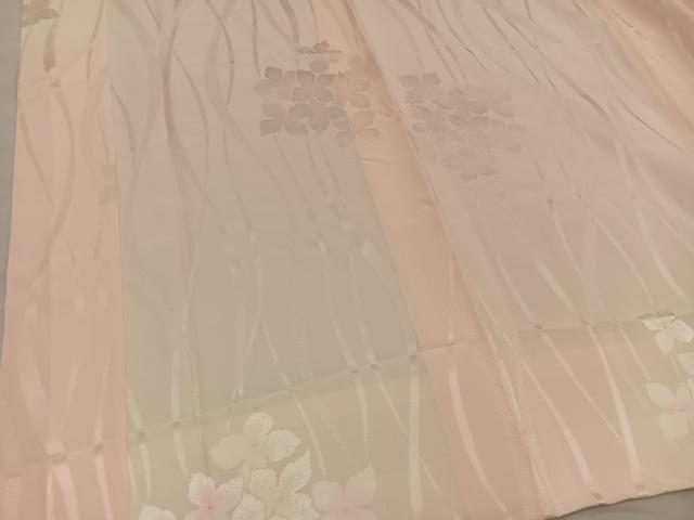 平和屋着物■長襦袢　袷　草花文　暈し染め　正絹　逸品　BAAX4560mz