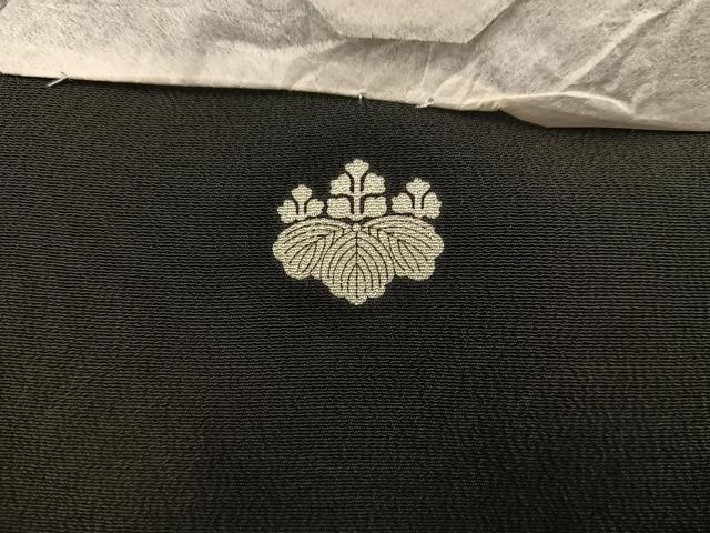 平和屋着物■豪華黒留袖　駒刺繍　飛鶴花文　金彩　正絹　逸品　BAAX4569mz