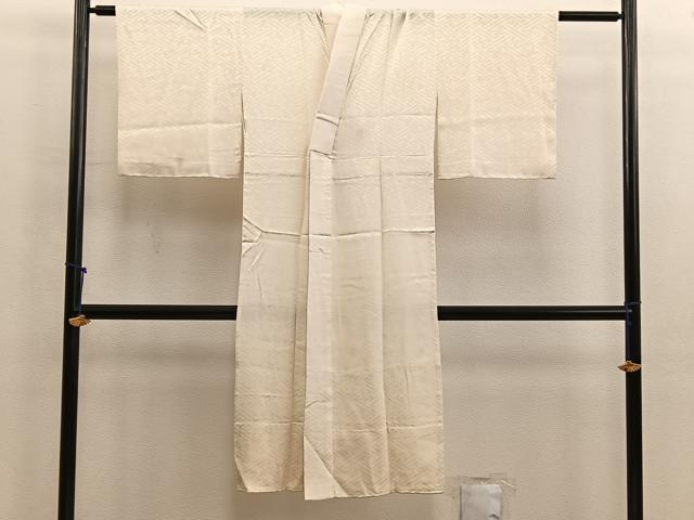 平和屋着物■長襦袢　無双仕立て　紗綾形地紋　蜂蜜色　正絹　逸品　BAAX4572mz