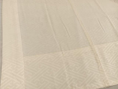 平和屋着物■長襦袢　無双仕立て　紗綾形地紋　蜂蜜色　正絹　逸品　BAAX4572mz