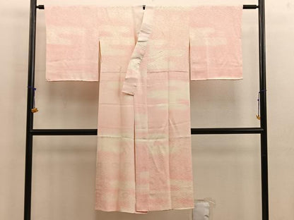 平和屋着物■長襦袢　袷　エ霞花文　暈し染め　正絹　逸品　BAAX4577mz