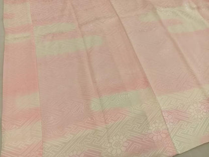 平和屋着物■長襦袢　袷　エ霞花文　暈し染め　正絹　逸品　BAAX4577mz