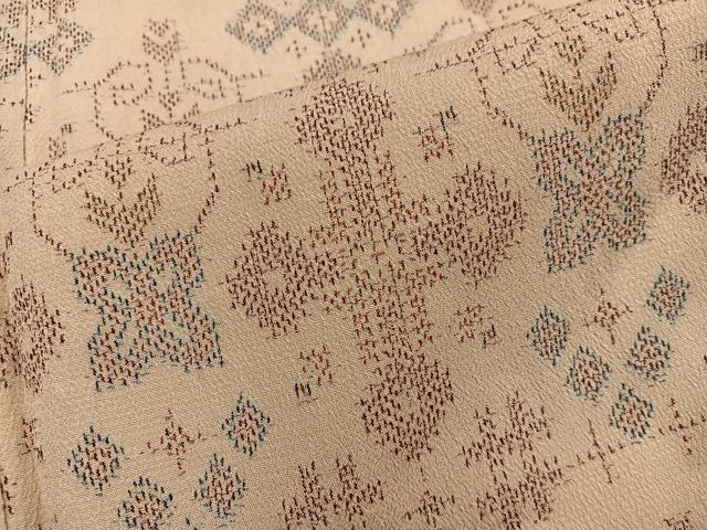 平和屋着物▽本塩沢　単衣　立涌文　正絹　逸品　DAAU3983du 楽天市場】平和屋着物▽本塩沢 単衣 幾何学花文 正絹 逸品 AABB2403fy