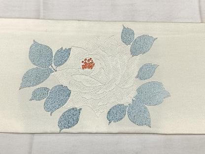 平和屋着物◎九寸名古屋帯　唐織　牡丹　金銀糸　正絹　逸品　BAAX4613qw