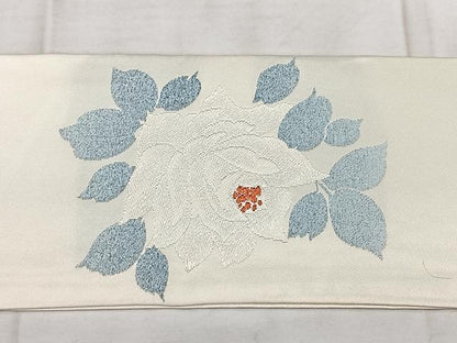 平和屋着物◎九寸名古屋帯　唐織　牡丹　金銀糸　正絹　逸品　BAAX4613qw