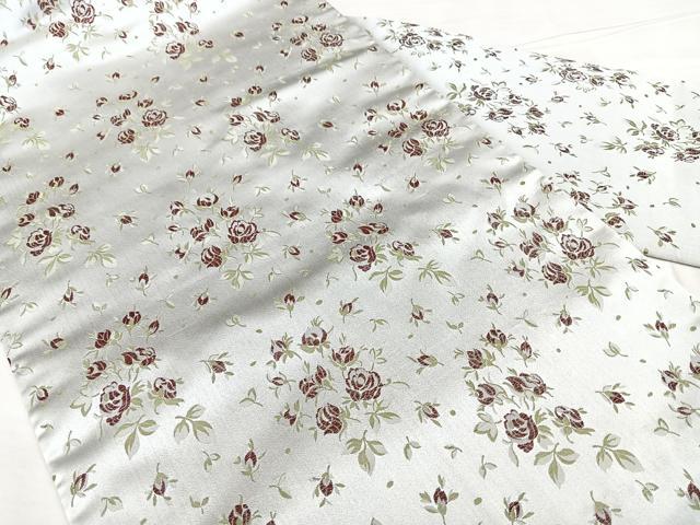 平和屋着物◎アンティーク　大正ロマン　全通柄　九寸名古屋帯　草花文　正絹　逸品　BAAX4641qw