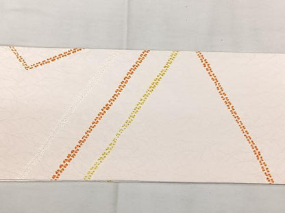 平和屋着物◎九寸名古屋帯　絞り　切嵌文　正絹　逸品　BAAX4643qw