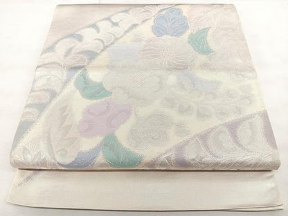 平和屋着物◎六通柄袋帯　辻が花　引箔　正絹　逸品　BAAX4782qw