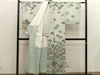 平和屋着物■訪問着　草花文　正絹　逸品　BAAX4807mz