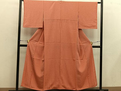 平和屋着物■上質な小紋　舞花文　正絹　逸品　BAAX4811mz