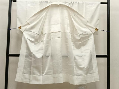 平和屋着物■長襦袢　無双仕立て　雲重ね吉祥文　白色　正絹　逸品　BAAX4812mz