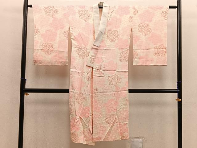平和屋着物■長襦袢　袷　梅花文　正絹　逸品　BAAX4815mz