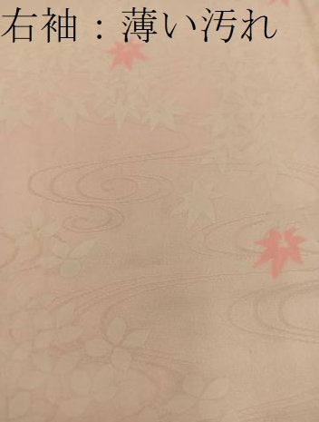 平和屋着物□長襦袢 無双仕立て 流水花文 正絹 逸品 BAAX4821mz