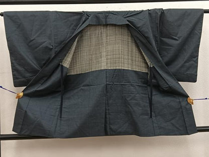 平和屋着物■男性　本場大島紬　アンサンブル　100亀甲　総詰め　正絹　逸品　BAAX4825mz