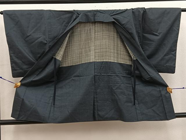 平和屋着物■男性　本場大島紬　アンサンブル　100亀甲　総詰め　正絹　逸品　BAAX4825mz
