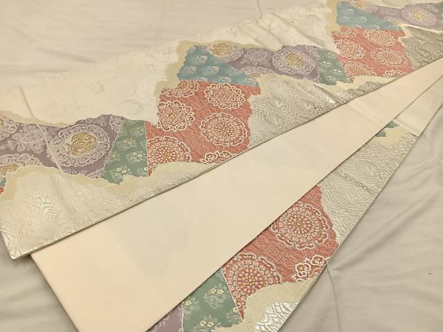 平和屋着物◎六通柄袋帯 鳳凰花文 金銀糸 正絹 逸品 BAAX4828mz