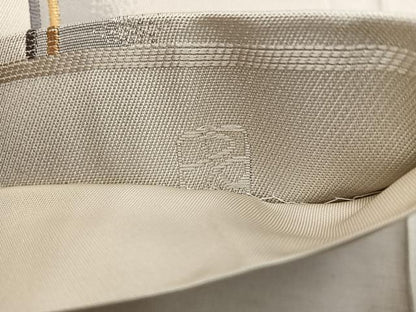 平和屋着物●西陣の名門　加納幸謹製　六通柄袋帯　花丸文　金糸　正絹　逸品　未使用　BAAX4863mz