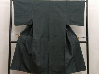 平和屋着物■男性 紬 縞 正絹 逸品 BAAX4866mz