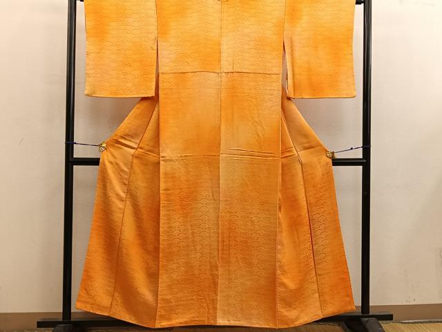 平和屋着物■上質な小紋 聖骸布地紋 暈し染め 正絹 逸品 BAAX4867mz