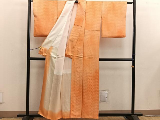 平和屋着物■上質な小紋 聖骸布地紋 暈し染め 正絹 逸品 BAAX4867mz