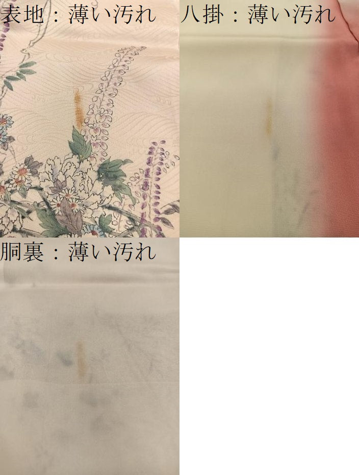 平和屋着物■上質な小紋 菊花文 金彩 正絹 逸品 BAAX4870mz